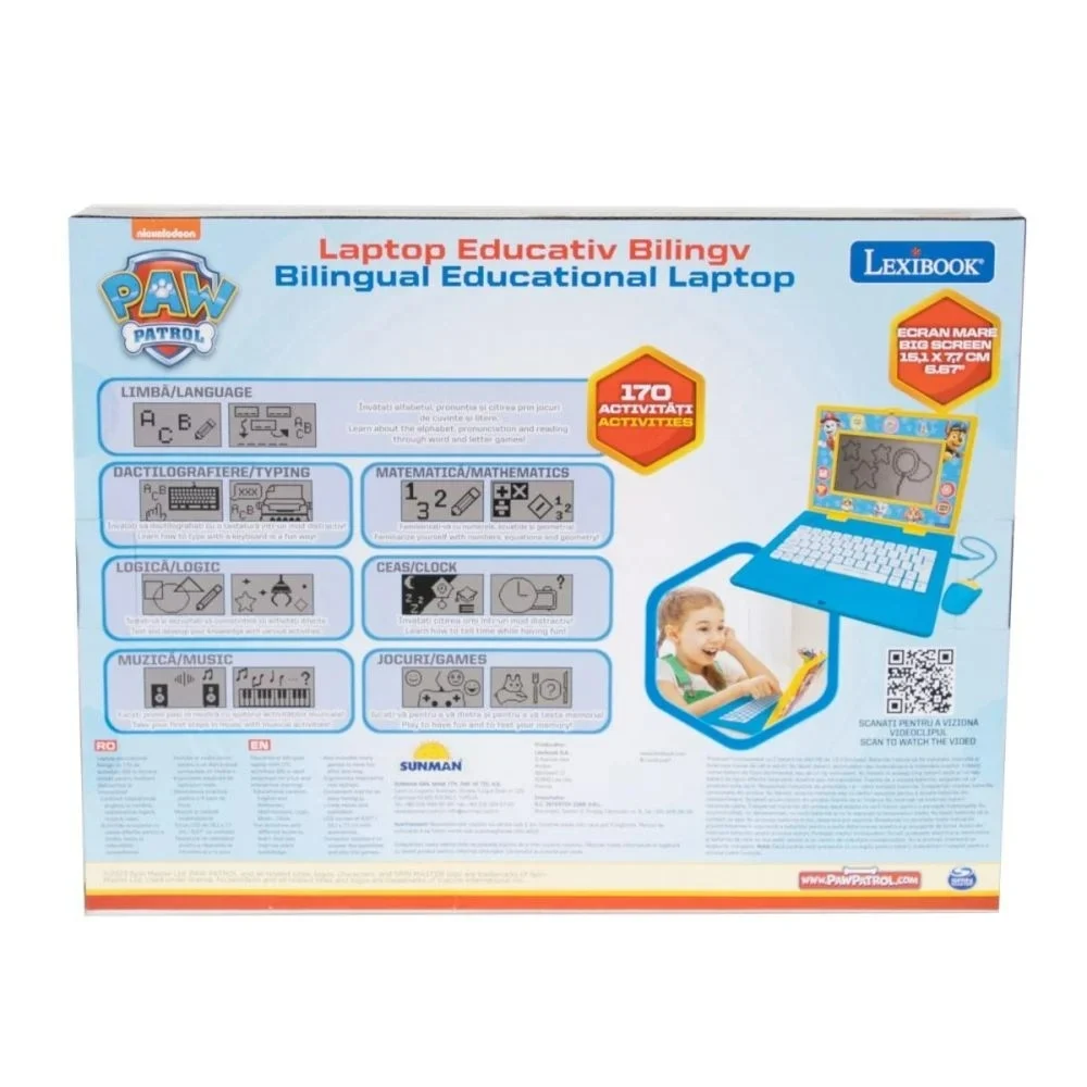 Laptop Educational Lexibook, Paw Patrol, 170 de Activitati, versiunea 2024 [6]