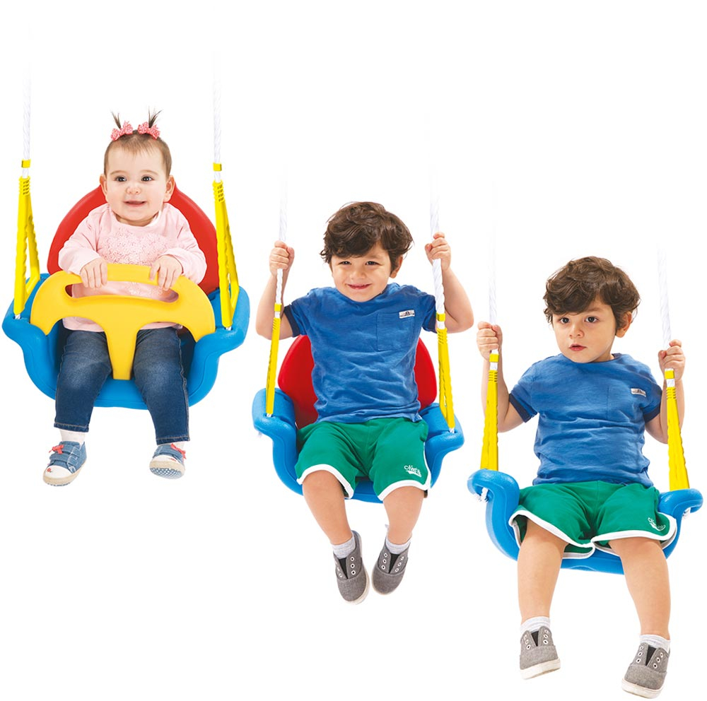 Leagan cu Spatar 3 in 1  pentru Interior sau Exterior,  Confortabil si Rezistent  cu Sistem de Siguranta impotriva caderii   - Model Tricolor [2]