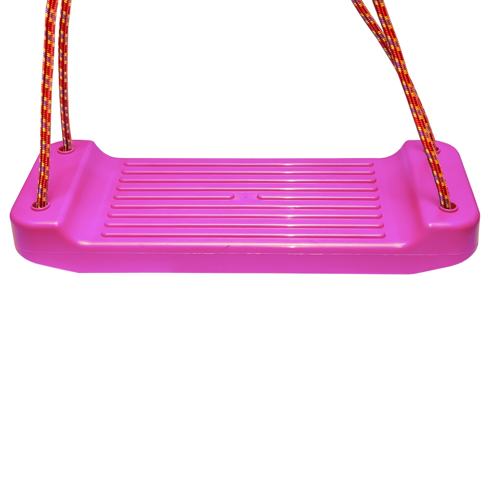 Leagan pentru Copii  Tip Placa, Interior sau Exterior , Franghii Rezistente cu Inele Metalice , Greutate maxima 60 Kg - Roz [2]