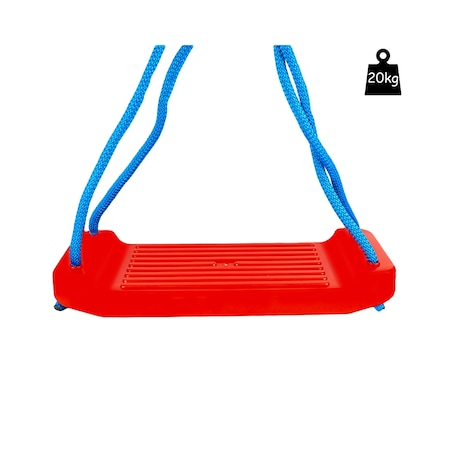 Leagan simplu din plastic pentru copii, 42.5 x 16.7 x 5.5 cm, Rosu/Albastru [2]