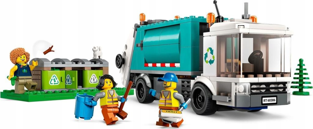 Joc de Constructii LEGO CITY BLOCKS 60386 Camion de Reciclare -  Masina de Gunoi [2]