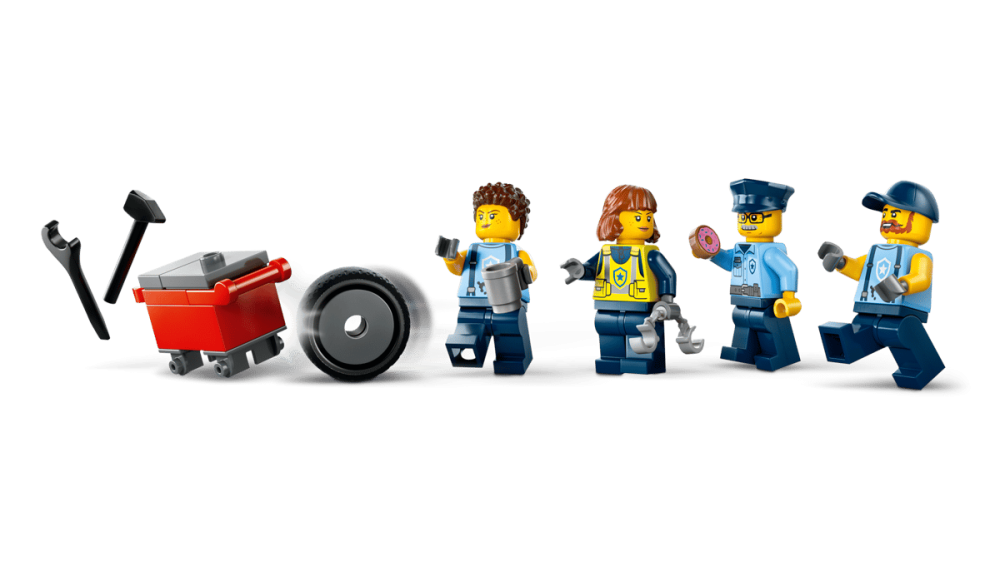 LEGO® City - Custom Police Car Garage - Garaj Personalizat pentru Mașini de Poliție - 489 Piese, 6 Ani + [13]