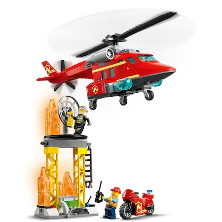 LEGO City Fire - Elicopter de pompieri 60281, 212 piese [6]