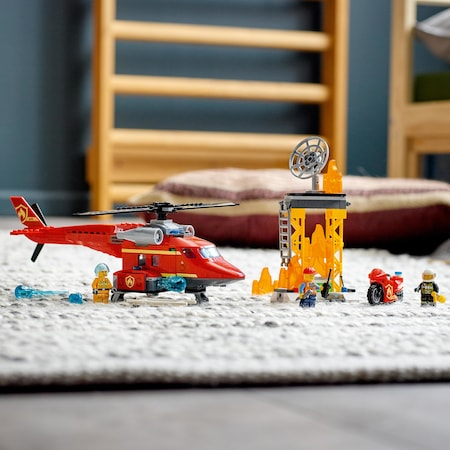LEGO City Fire - Elicopter de pompieri 60281, 212 piese [3]