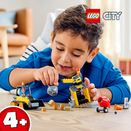 LEGO City Great Vehicles - Buldozer pentru constructii 60252, 126 piese [9]