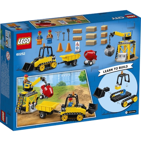 LEGO City Great Vehicles - Buldozer pentru constructii 60252, 126 piese [13]