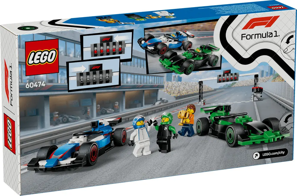 Set Constructii LEGO® City - Grila de Start F1® cu 2x Masini de Curse de Formula 1,  60474, 313 piese, 6 ani+ [1]