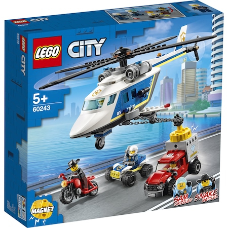 LEGO City Police - Urmarire cu elicopterul politiei 60243, 212 piese [2]