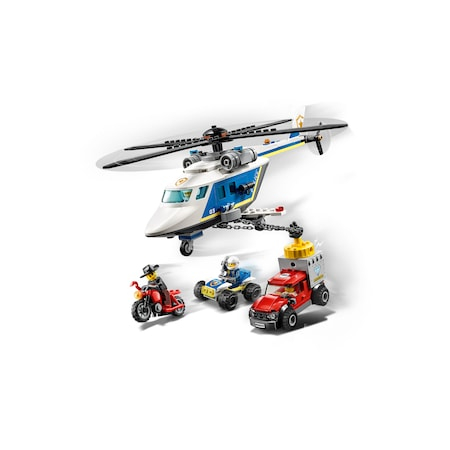 LEGO City Police - Urmarire cu elicopterul politiei 60243, 212 piese [3]