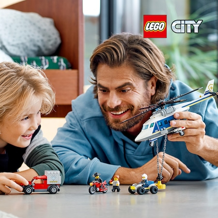 LEGO City Police - Urmarire cu elicopterul politiei 60243, 212 piese [11]