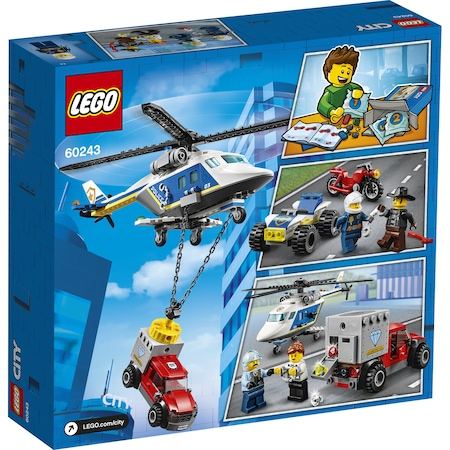 LEGO City Police - Urmarire cu elicopterul politiei 60243, 212 piese [15]