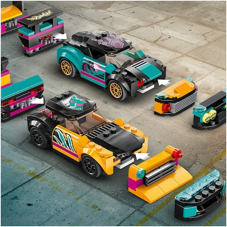 LEGO® City - Service pentru personalizarea masinilor 60389, 507 piese [17]