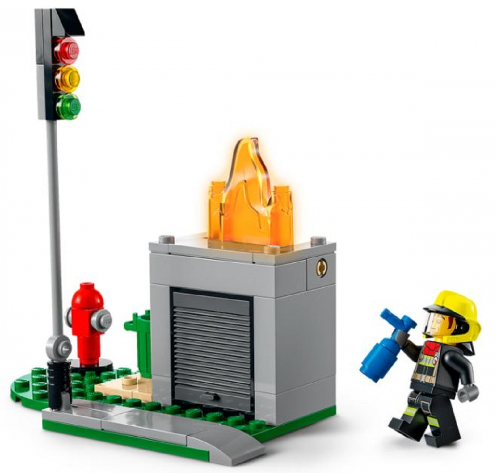 LEGO® City - Stingere de Incendiu si Urmarire cu Motocicleta de Politie , 295 piese -  COD 60319 [6]