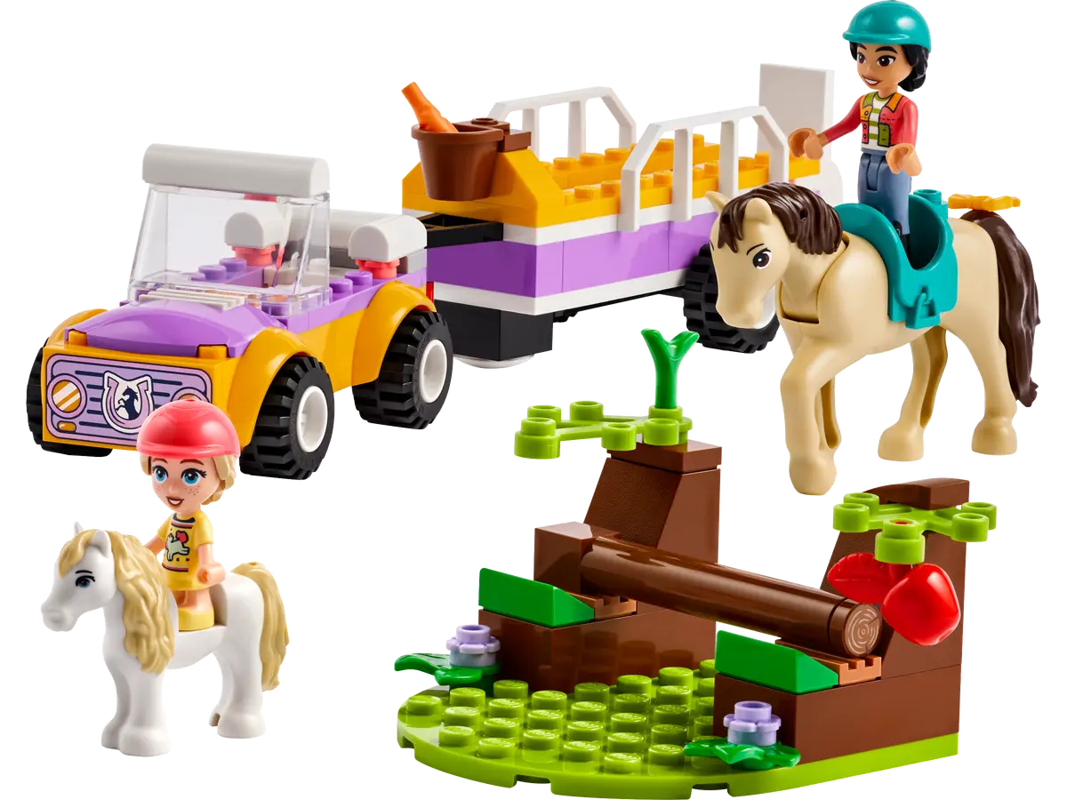 LEGO® Friends Noua Generatie : Remorcă cu Cal și Ponei,set pentru iubitorii de Animale [2]