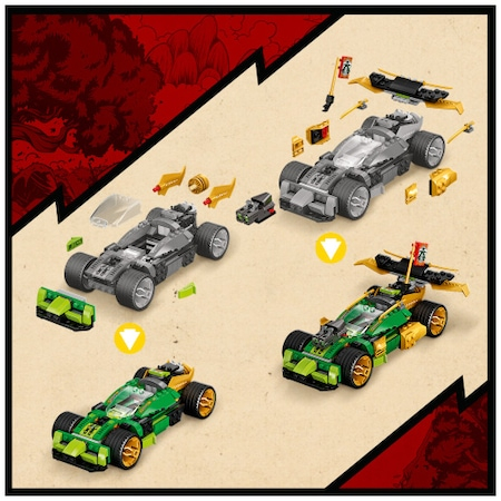 LEGO® NINJAGO - Masina de curse EVO a lui Lloyd 71763, 279 piese [6]