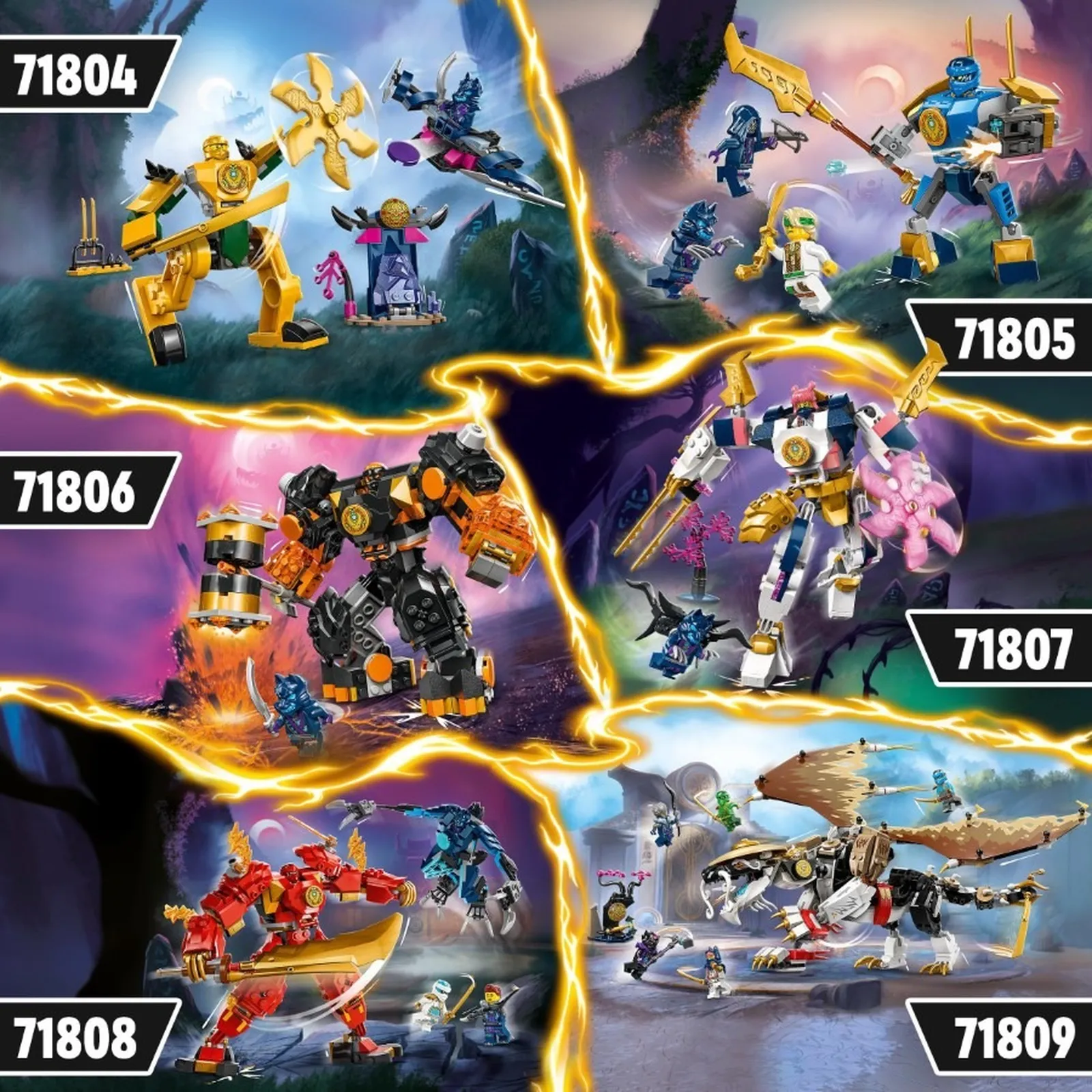 LEGO® Ninjago® -  Marele Robot Stihie de Pamant al lui Cole 71806, 235 piese, 7ani + [10]