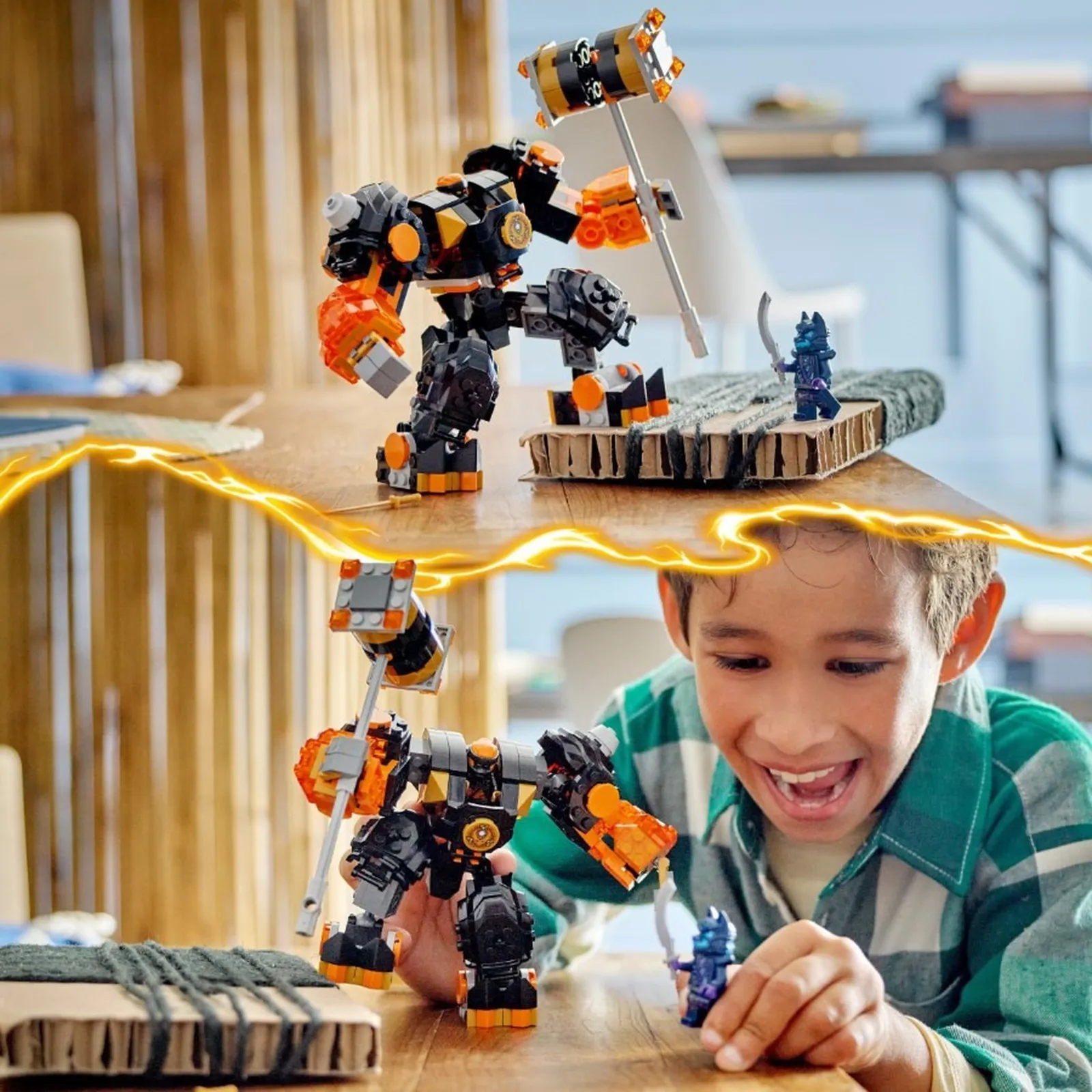 LEGO® Ninjago® -  Marele Robot Stihie de Pamant al lui Cole 71806, 235 piese, 7ani + [4]