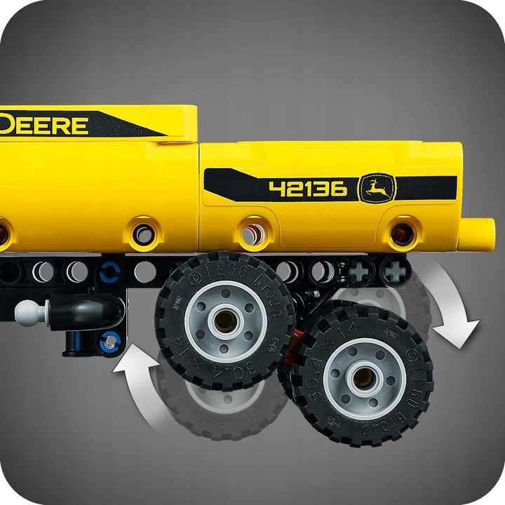 LEGO® Technic - John Deere 9620R 4WD Tractor cu Remorca Basculabila 42136, 390 piese [3]