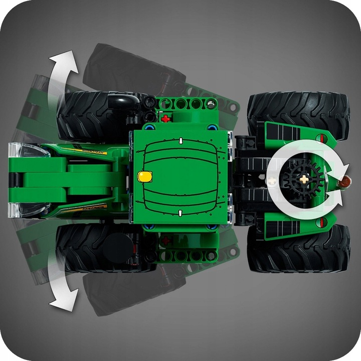 LEGO® Technic - John Deere 9620R 4WD Tractor cu Remorca Basculabila 42136, 390 piese [2]