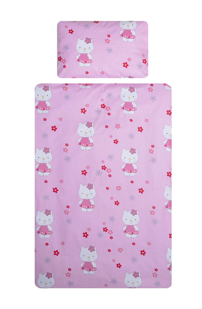 Lenjerie patut  pentru Bebelusi  DeLuxe   5 Piese Hello Kitty,  Pink [3]
