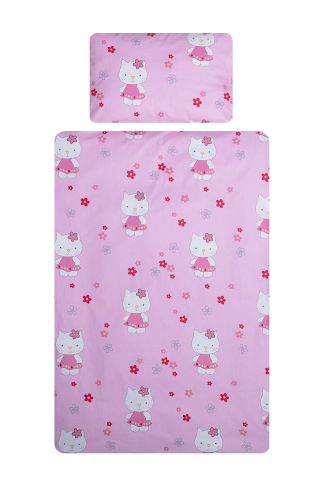 Lenjerie patut  pentru Bebelusi  DeLuxe   7 Piese Hello Kitty,  Pink [3]