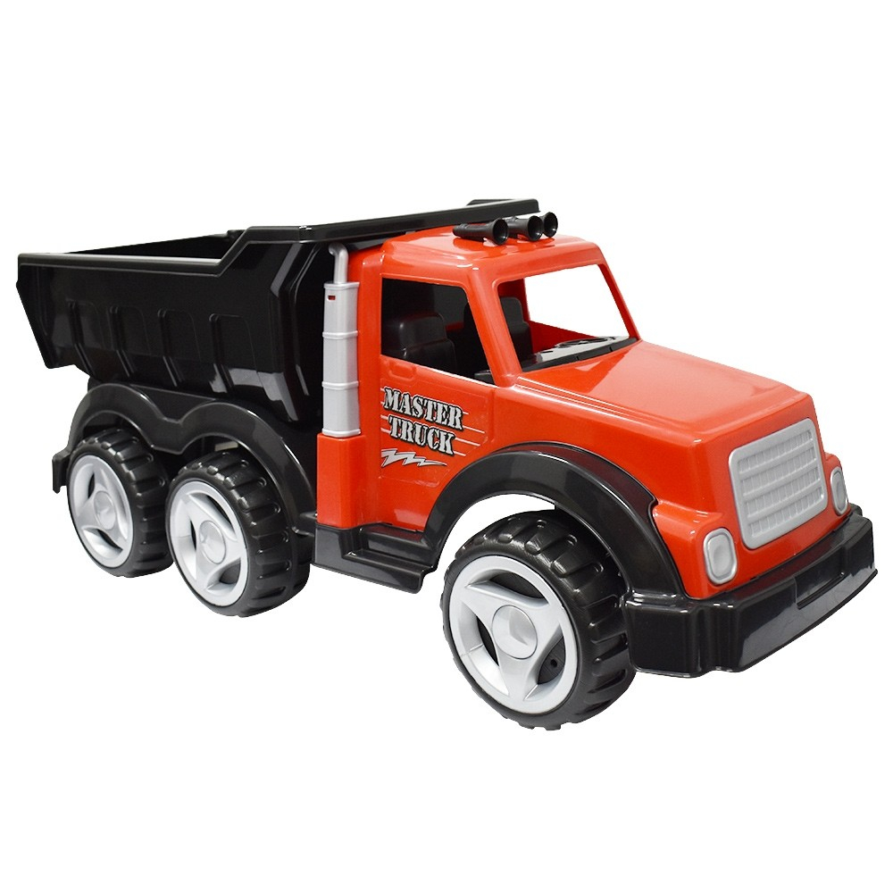 Masina Basculanta Mare, Master Truck Big Foot'' 6 Roti si Bena Neagra Rabatabila, Dimensiuni 85 x 37 x 31 CM [3]