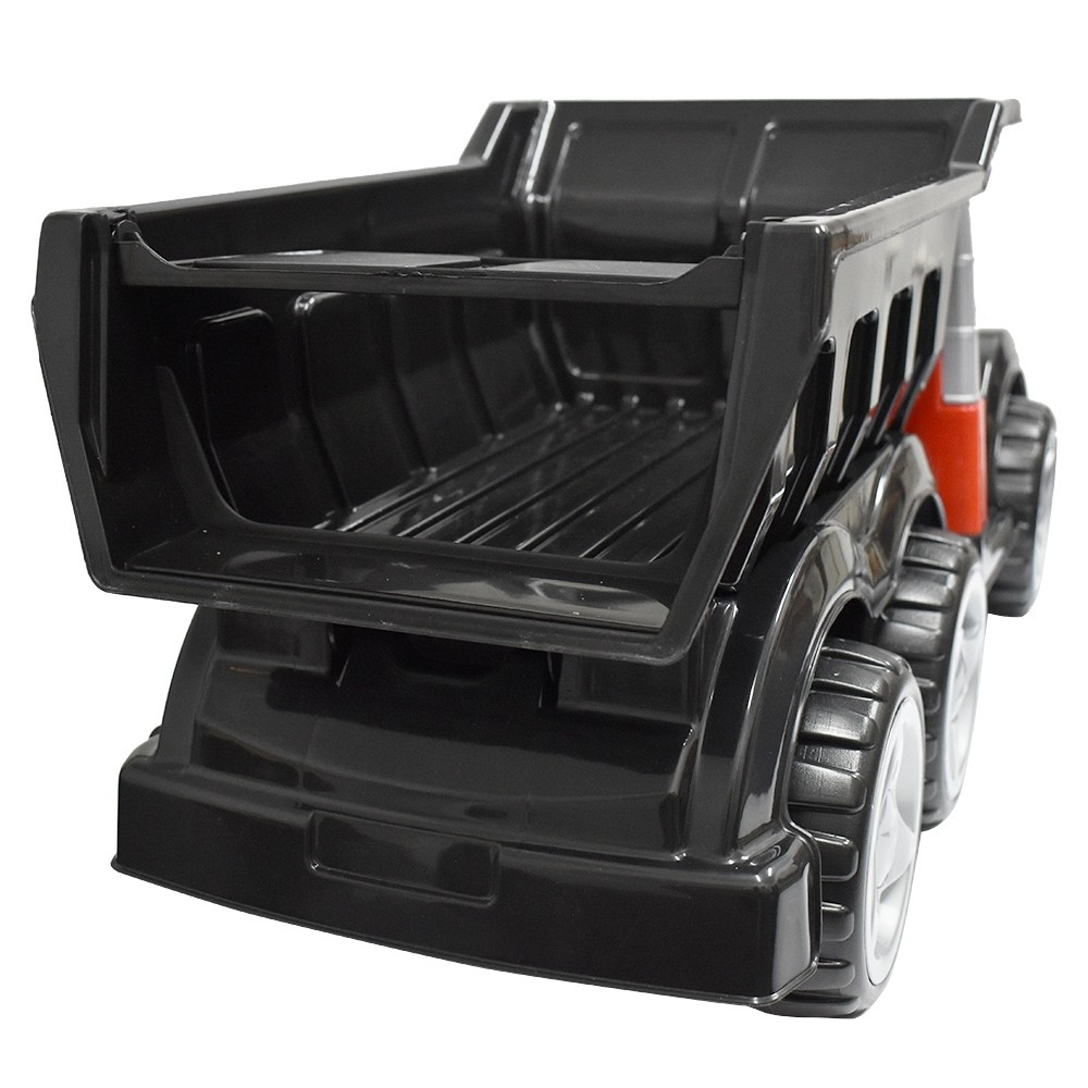 Masina Basculanta Mare, Master Truck Big Foot'' 6 Roti si Bena Neagra Rabatabila, Dimensiuni 85 x 37 x 31 CM [4]