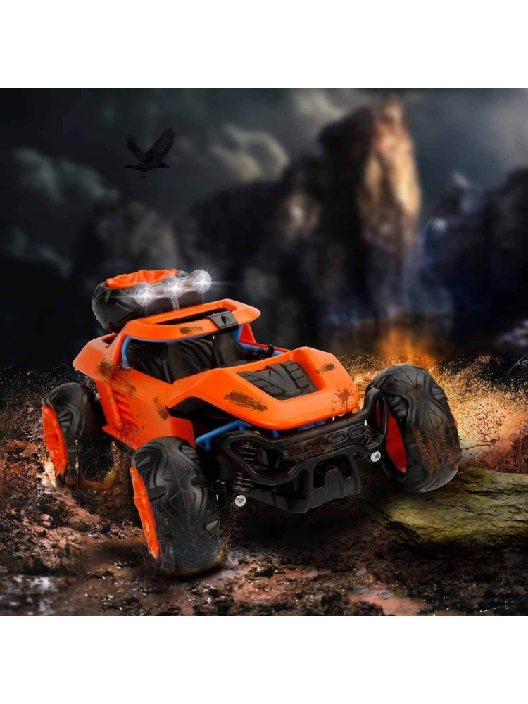 Masinuta de Teren cu Telecomandă  Blitzz Off-Road , Reîncărcabilă prin USB , Iluminată, Luminile de Plafon Intermitente ,  Frecvență de 2,4 GHz ,  32 CM Lungime -  Scară 1:14 [2]