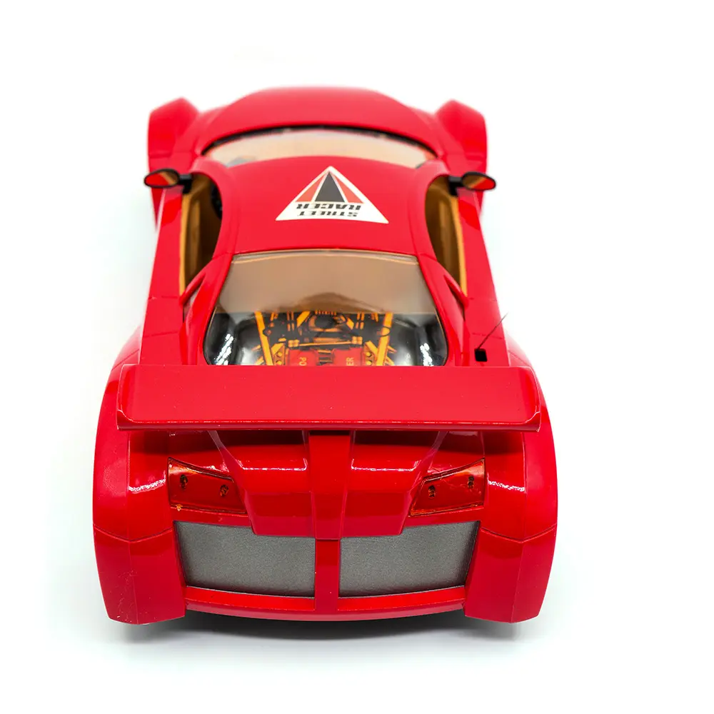 Masina cu Telecomanda Motor Racer Street , Faruri LED, Acumulator si Incarcator Incluse, Scala 1:12 , Culoare Rosie [4]