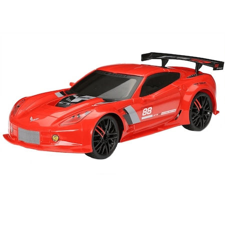 Masina de curse RC Corvette Sport cu telecomanda, 1:12, frecventa 2.4 GHZ, plastic/metal, rosu [2]