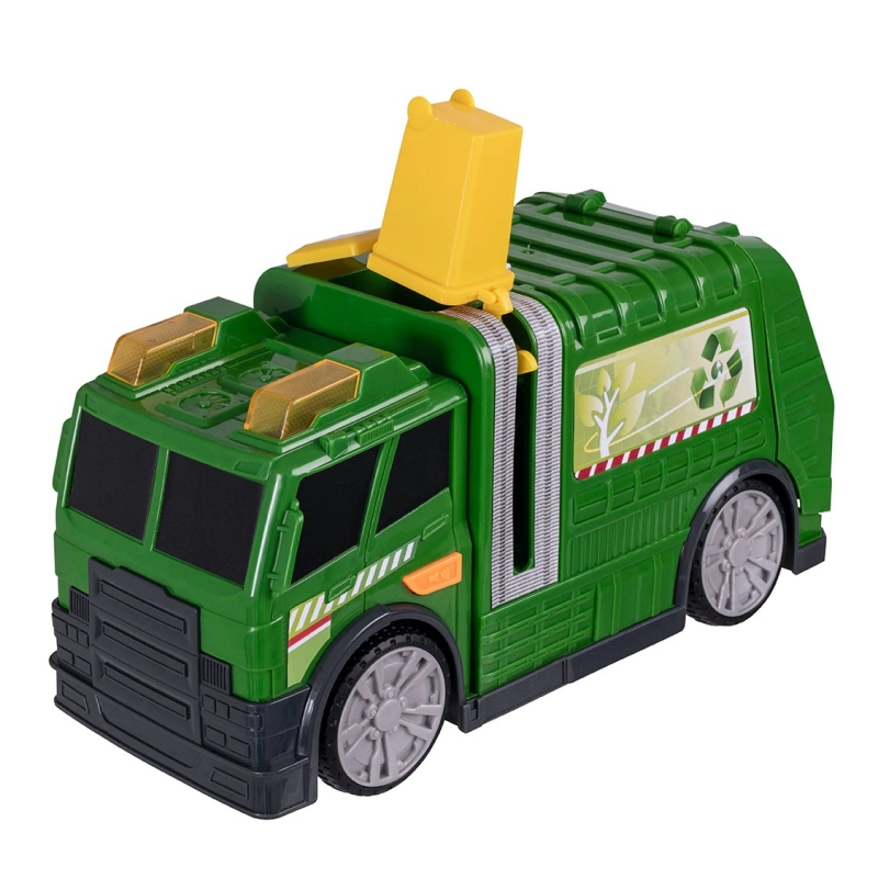 Camion de Reciclare - Masina de Gunoi cu Lumini si Sunete  Reale Speed Track, Verde [4]