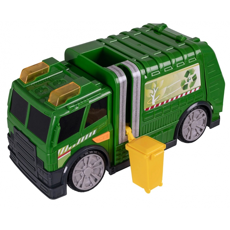 Camion de Reciclare - Masina de Gunoi cu Lumini si Sunete  Reale Speed Track, Verde [5]