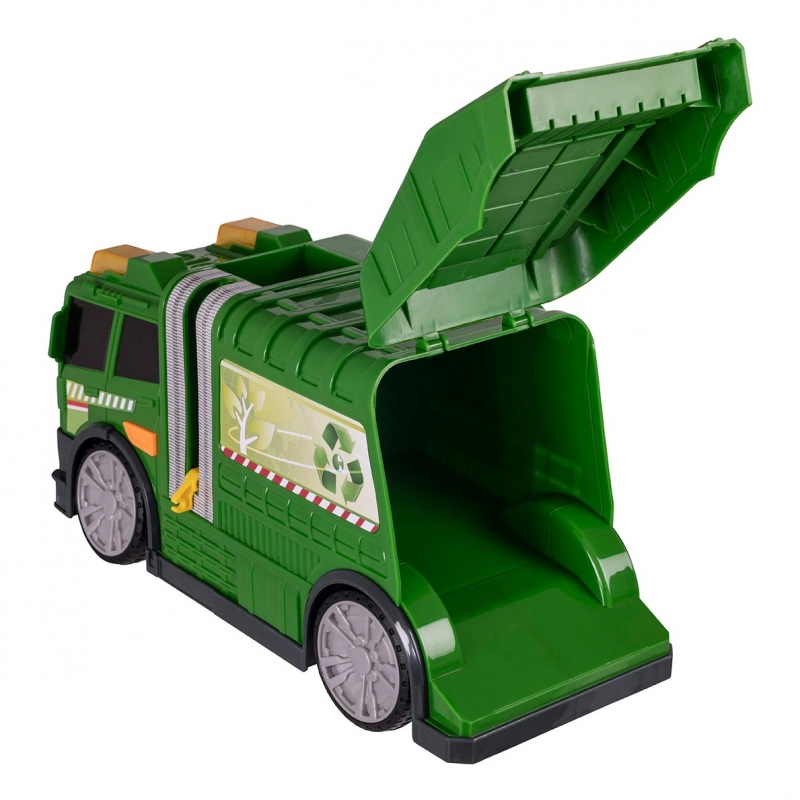 Camion de Reciclare - Masina de Gunoi cu Lumini si Sunete  Reale Speed Track, Verde [3]