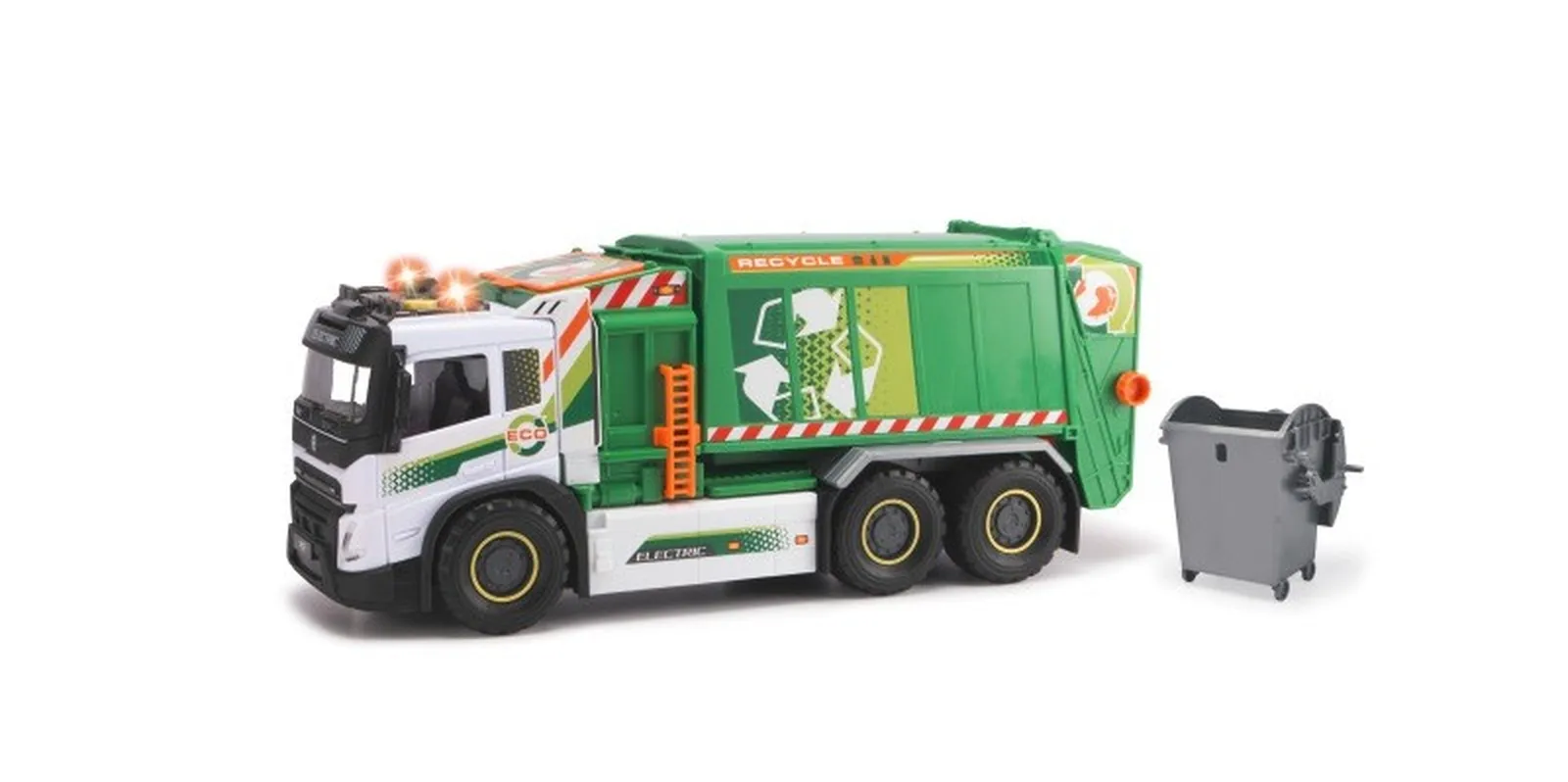Masina de Gunoi Interactiva Mare  cu Lumini si Sunete Autentice  Speed  Track  Recycle Truck -  Dimensiuni Ambalaj :  58 x 18 x 25  CM [11]