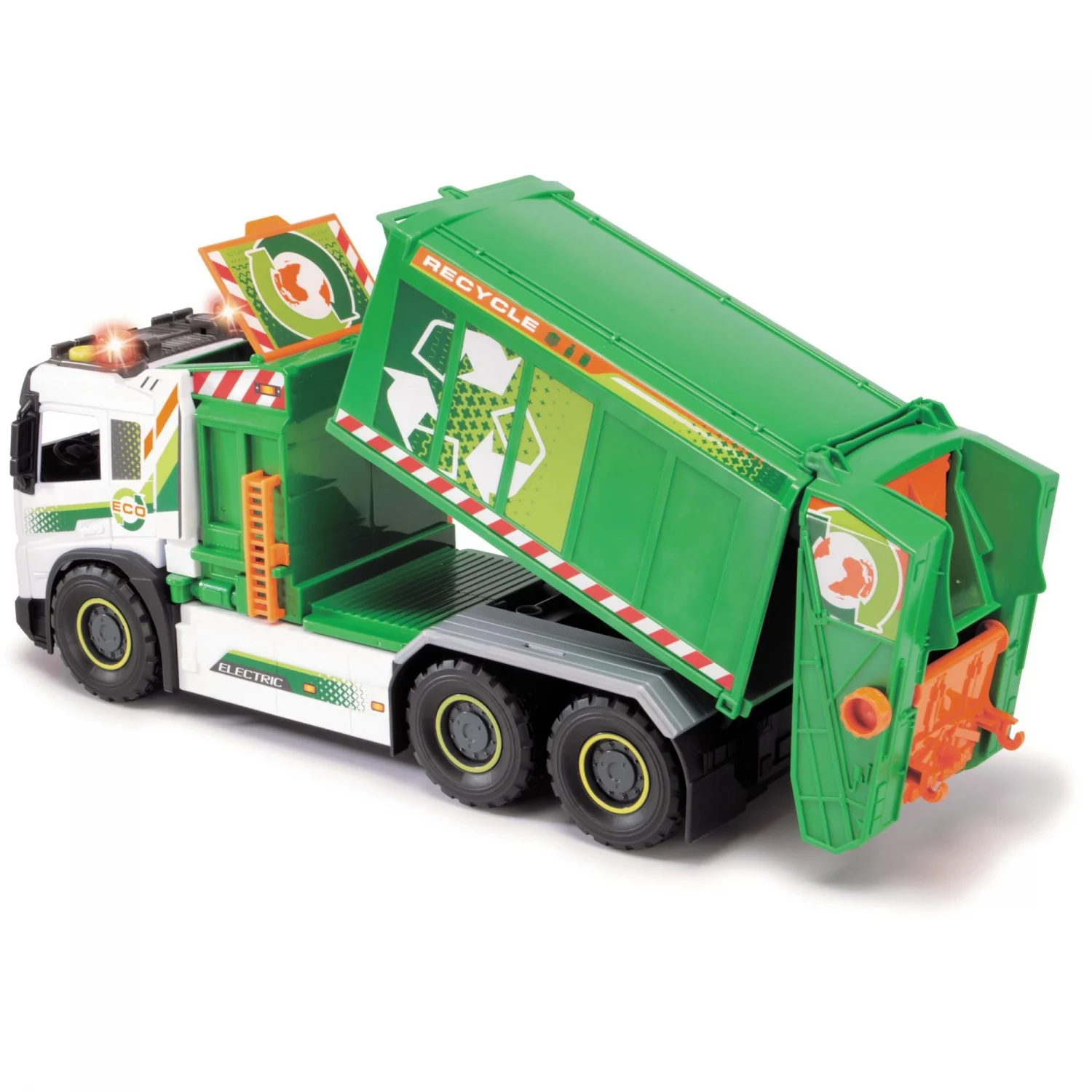 Masina de Gunoi Interactiva Mare  cu Lumini si Sunete Autentice  Speed  Track  Recycle Truck -  Dimensiuni Ambalaj :  58 x 18 x 25  CM [7]