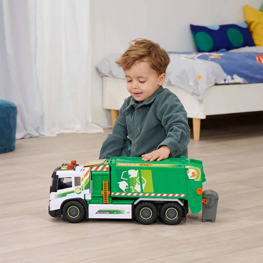 Masina de Gunoi Interactiva Mare  cu Lumini si Sunete Autentice  Speed  Track  Recycle Truck -  Dimensiuni Ambalaj :  58 x 18 x 25  CM [6]
