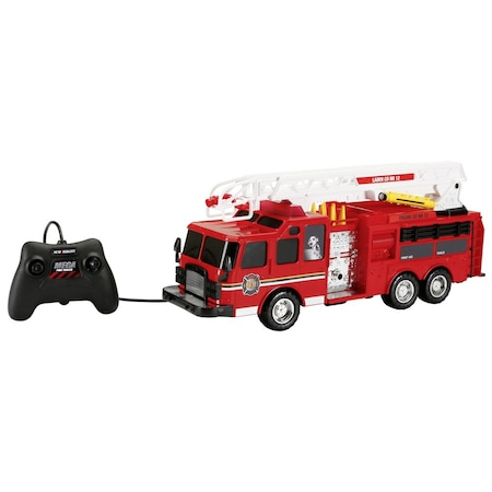 Masina de Pompieri cu Radiocomanda , Sunete si Lumini Realistice , Scara de Incendiu Extensibila , Mega Fire Truck , 65 CM [3]