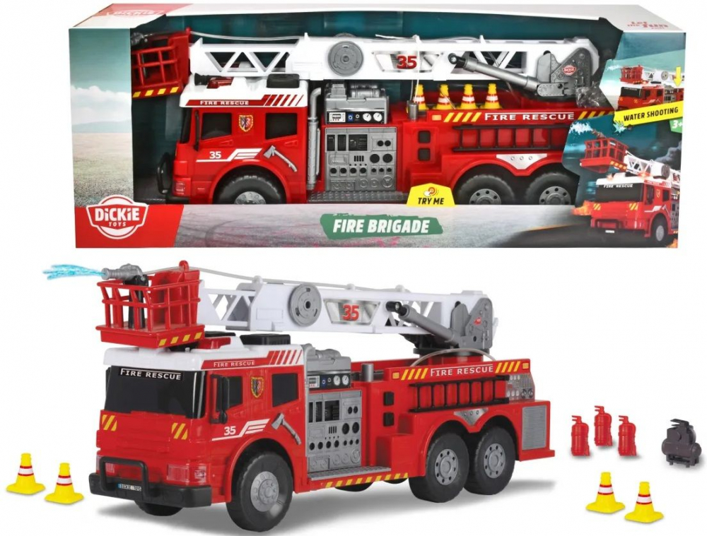 Masina de Pompieri Mare cu Telecomanda, Lumini si Sunete, Scara Telescopica  Fire Rescue SOS , Dimensiune Ambalaj 75 x 19 x 30 CM [1]
