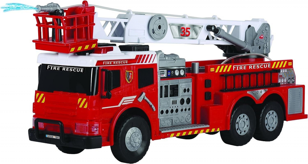 Masina de Pompieri Mare cu Telecomanda, Lumini si Sunete, Scara Telescopica  Fire Rescue SOS , Dimensiune Ambalaj 75 x 19 x 30 CM [2]