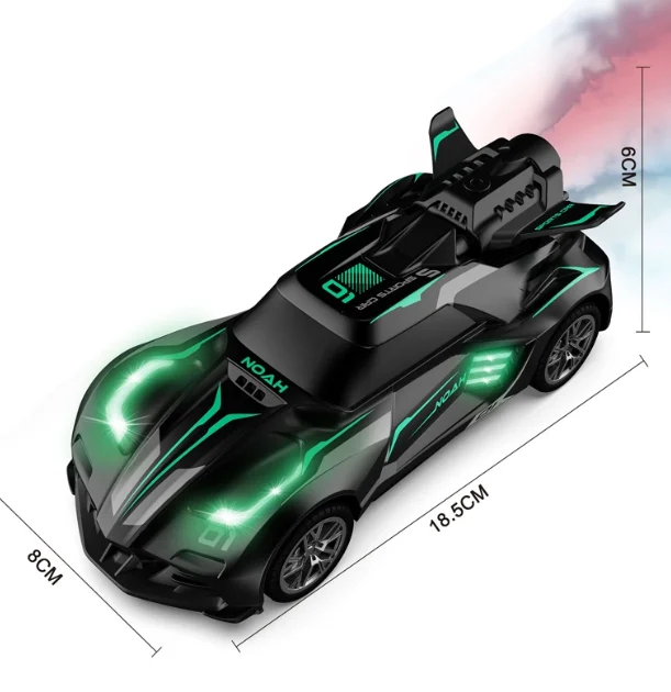 Masinuta cu Radiocomanda de Politie SpeedX Drift Turbo, Scoate Fum, Scara 1:20, Lumineaza Farurile, Functii - Stanga, Dreapta, Inainte si Inapoi, Neagra 18 CM [2]
