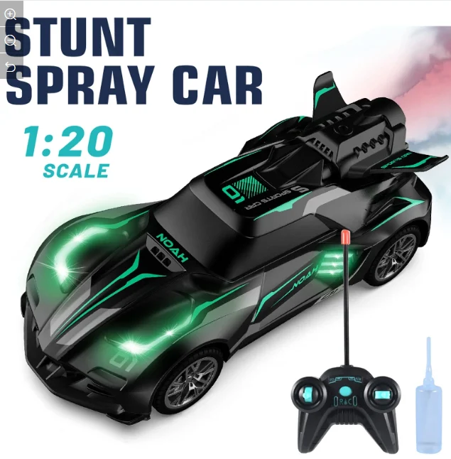 Masinuta cu Radiocomanda de Politie SpeedX Drift Turbo, Scoate Fum, Scara 1:20, Lumineaza Farurile, Functii - Stanga, Dreapta, Inainte si Inapoi, Neagra 18 CM [1]