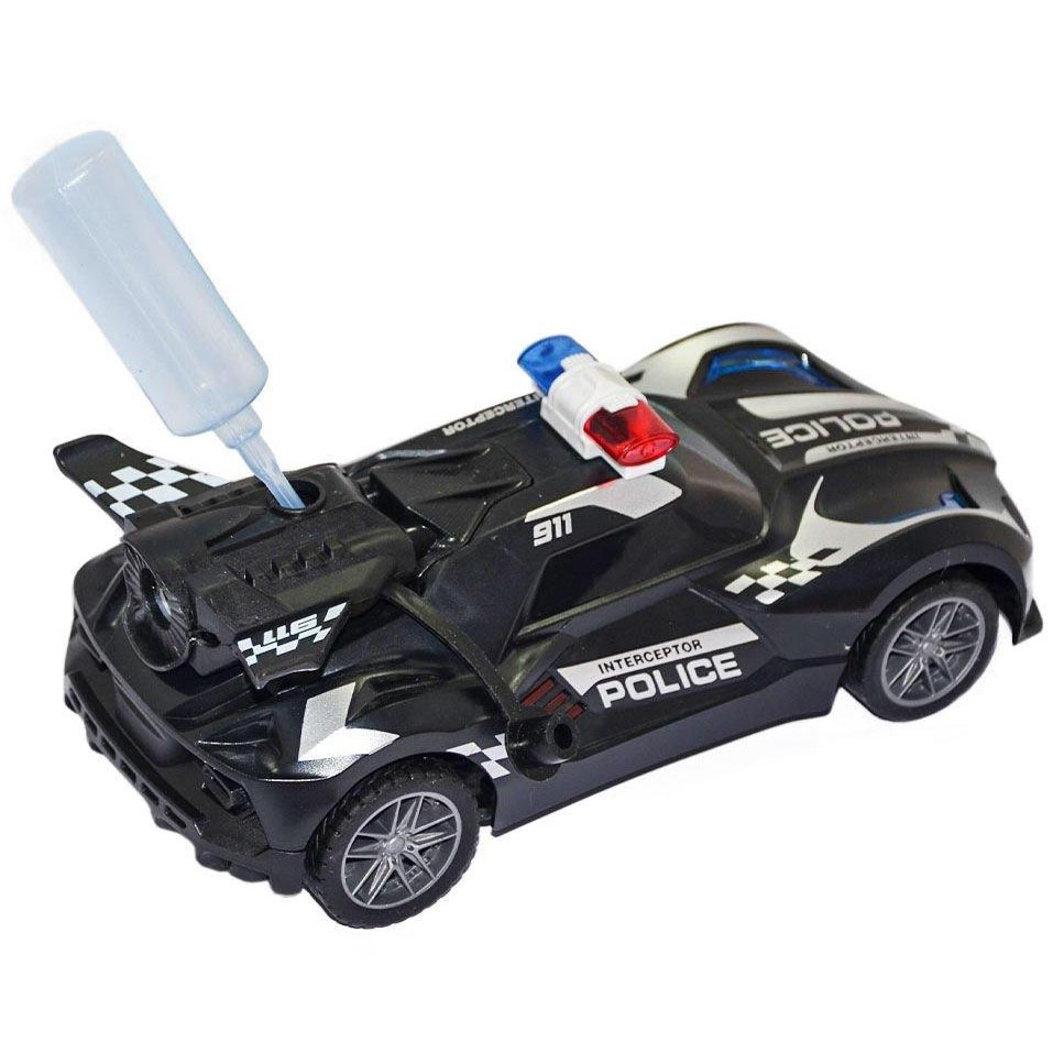 Masinuta cu Radiocomanda de Politie SpeedX Drift Turbo, Scoate Fum, Scara 1:20, Lumineaza Farurile, Functii - Stanga, Dreapta, Inainte si Inapoi, Neagra 18 CM [9]