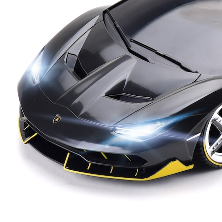 Masinuta cu Telecomanda Joystick - Lamborghini Centenario, 1:14, cu Lumini,  Suspensii si Roti de Cauciuc - Culoare Neagra Mat , 36 CM [2]