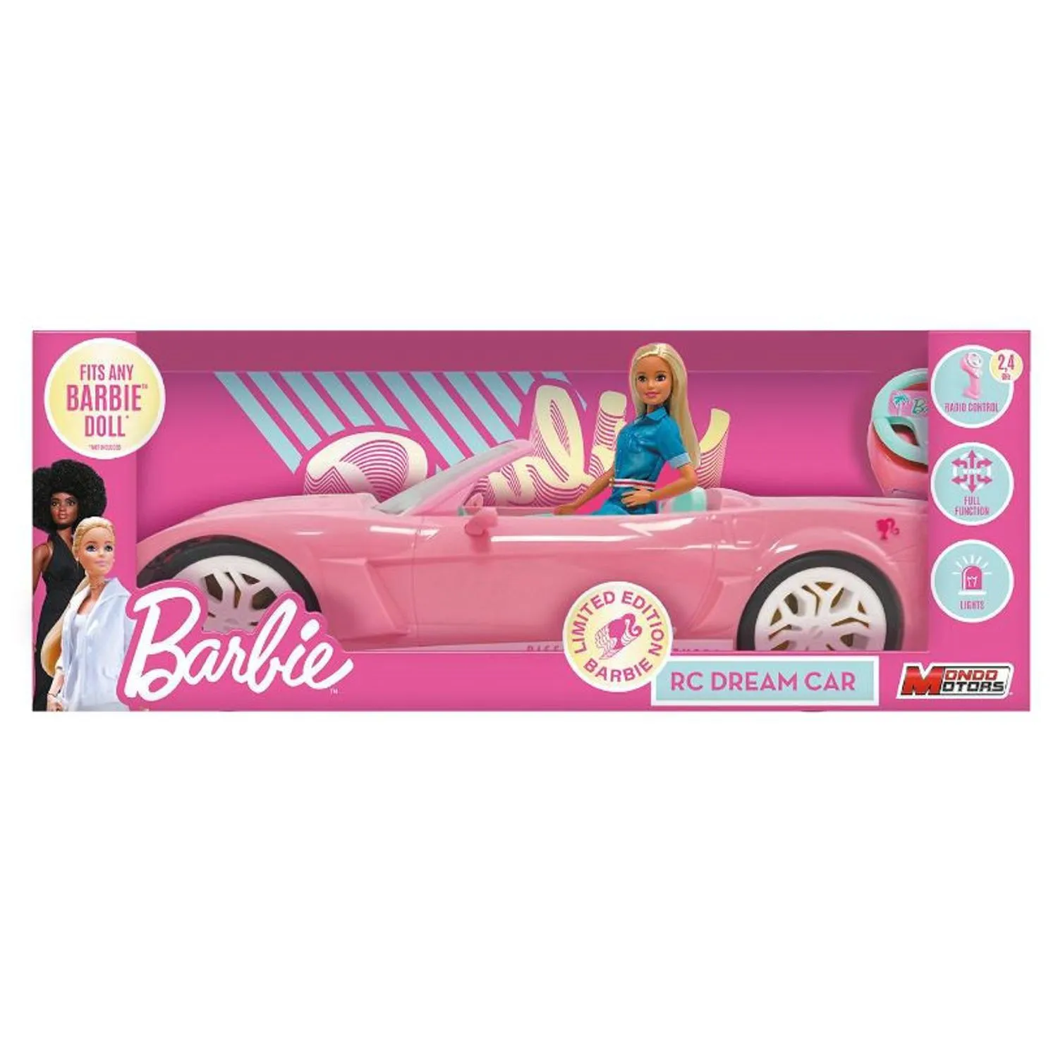 Masinuta cu Telecomanda Barbie -  Radio Control Dream Car, 40 cm, Roz - Editie Limitata [2]