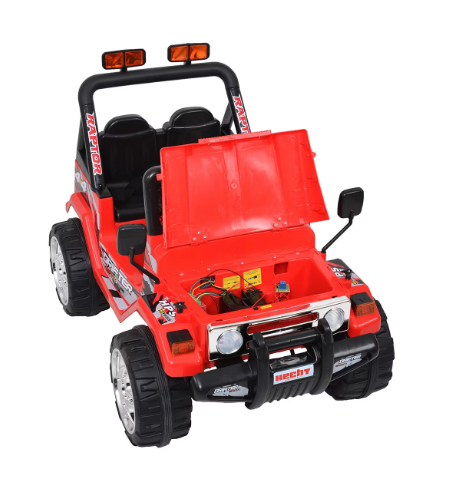 Masinuta electrica, Jeep Drifter Force - 2 Motoare, 12V - Rosu [3]