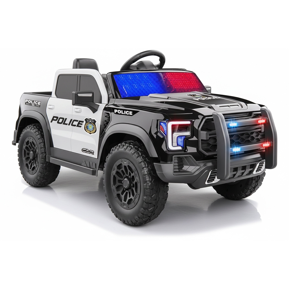 Masinuta Electrica pentru Copii -  SUV  Police Dodge  Ford  Ranger - Autonomie Mare Motor 2 x 30W, Telecomanda, Suspensie, Muzica si Lumini, Varsta 3-8 Ani [2]