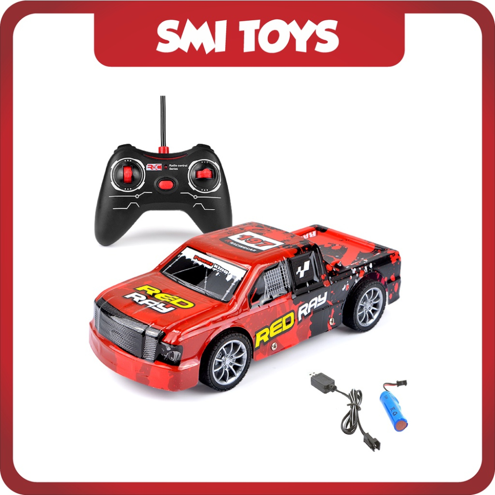 Masinuta High Speed  Racing  Red Ray , Radiocontrol Telecomanda, cu 4 Functii si  Lumini cu Acumulator Reincarcabil USB [4]