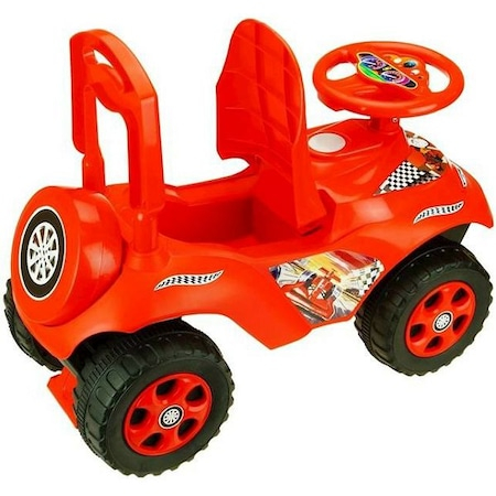 Masinuta Tip Premergator Ride On, Spatar Protectie si Volan cu Muzica, Lumini si Sunete in Limba Romana, Rosu [6]