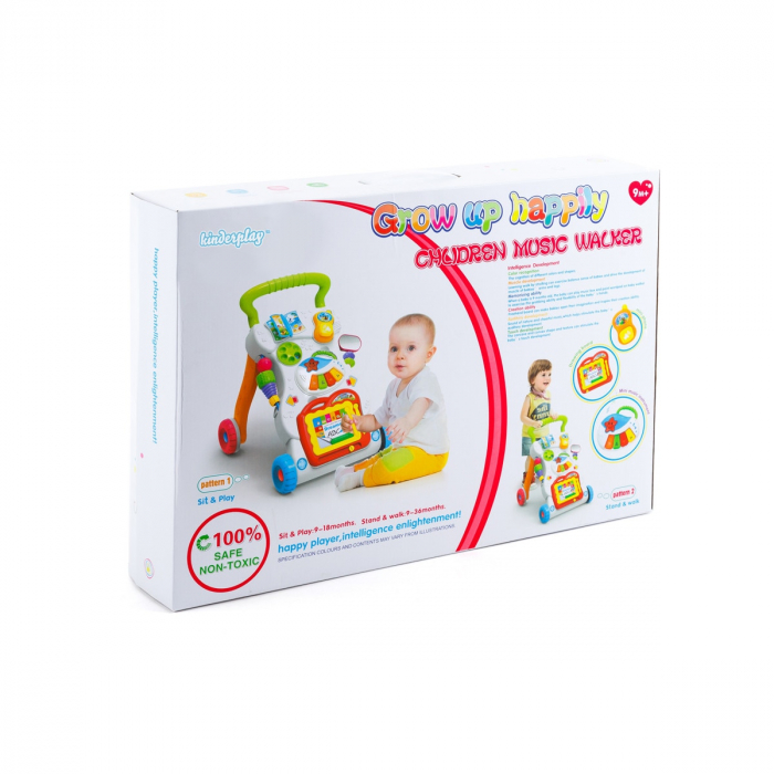 Masuta interactiva si Antepremergator cu jucarii detasabile, "Children Musical Walker" [11]