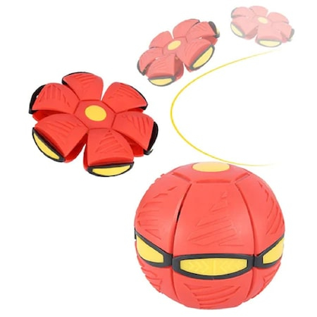 Minge transformabila in disc de aruncare, culoare rosu [2]